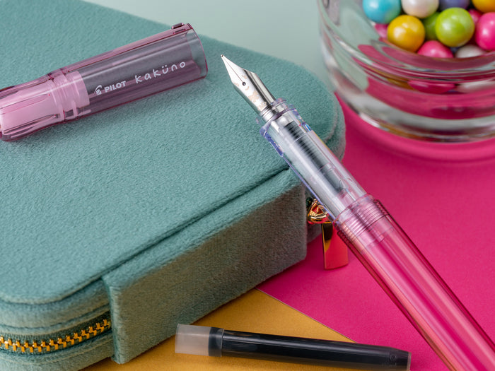 Pilot Kakuno Fountain Pen - Pink