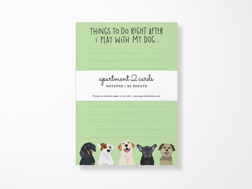Play With My Dog Notepad