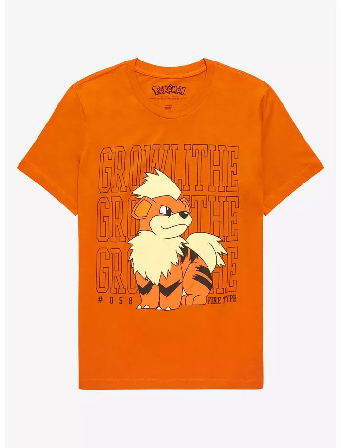Pokemon - Growlithe Collegiate Short Sleeve T-Shirt