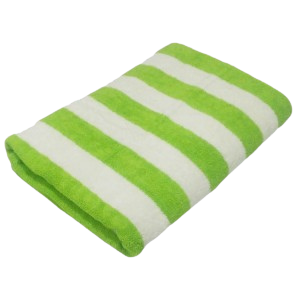 Pool Towel Green/White Striped