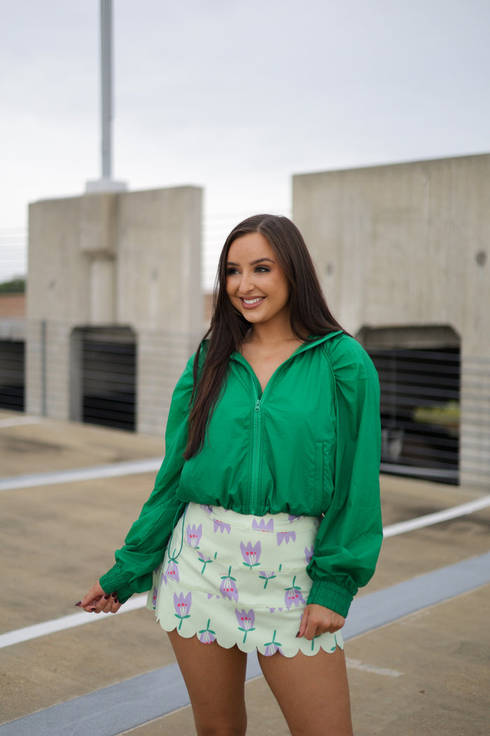 Poppy Kourt Scallop Skort - Green