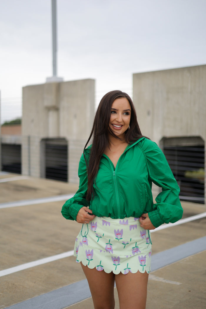 Poppy Kourt Scallop Skort - Green