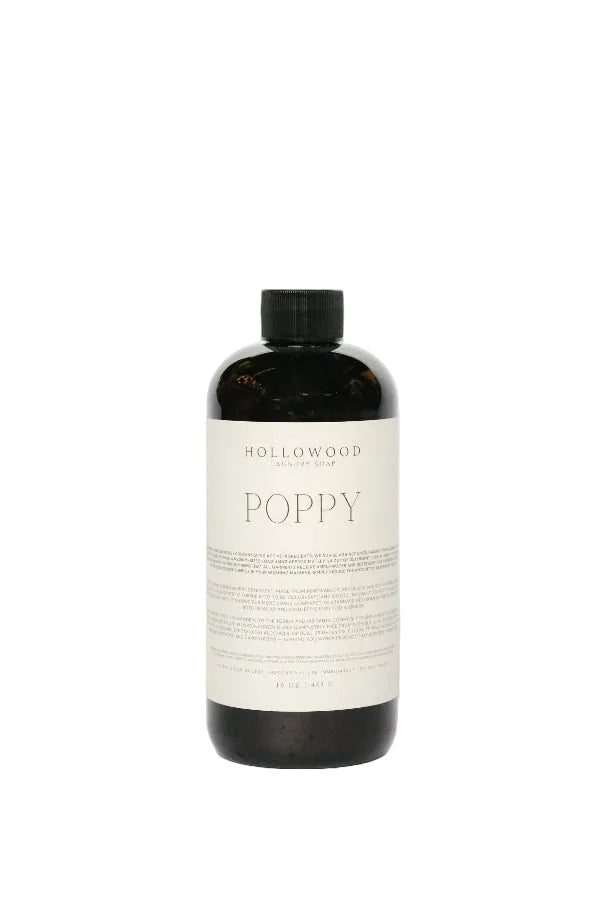 HOLLOWOOD FRAGRANCE 4 OZ SAMPLE POPPY | LUXURY LIQUID LAUNDRY SOAP