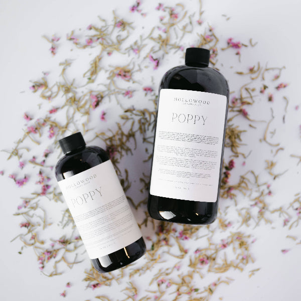 HOLLOWOOD FRAGRANCE 4 OZ SAMPLE POPPY | LUXURY LIQUID LAUNDRY SOAP