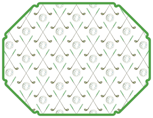 RosanneBeck Collections Posh Golf Ball and Club Placemat
