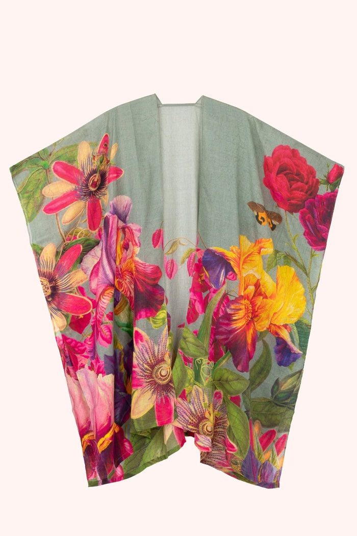 Powder Winter Iris in Ice Wool Wrap Around - Dotique - Powder