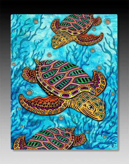 Primitive Loggerhead Aluminum Wall Art