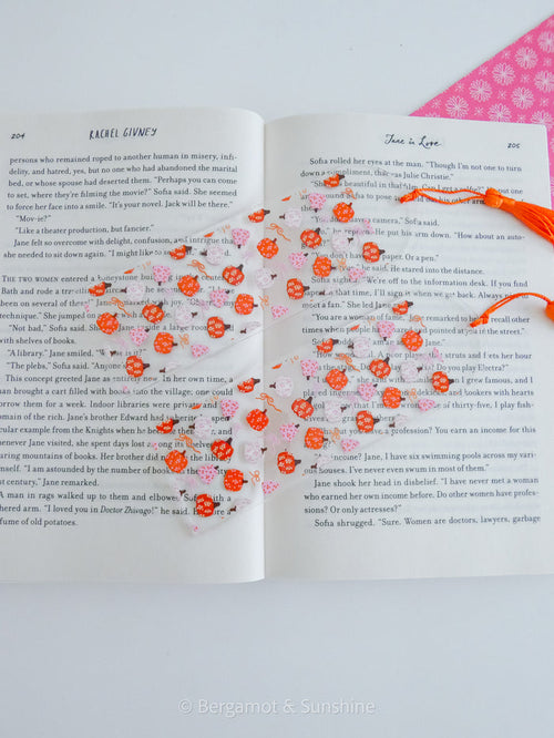 Pumpkins and Bows Bookmark