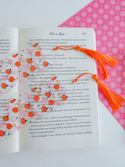 Pumpkins and Bows Bookmark