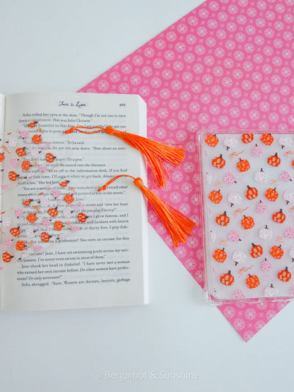 Pumpkins and Bows Bookmark