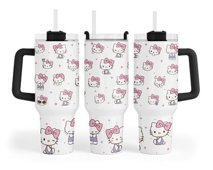 Purrfectly Pink Kitty | 40 oz Tumbler