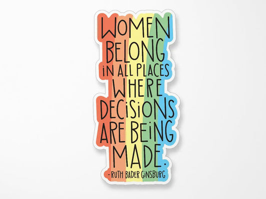 RBG Decisions Vinyl Sticker