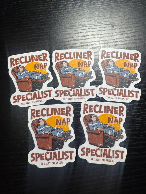 Recliner Nap Specialist Sticker Pack (5 Stickers)