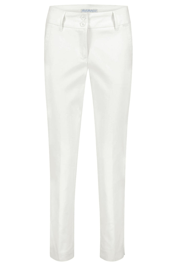 Red Button SRB4205 Diana Crop Off White Smart Tapered Trousers - Dotique
