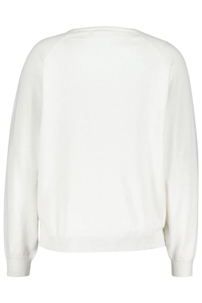 Red Button SRB4223 Fay Off White Fine Knit V Neck Jumper - Dotique