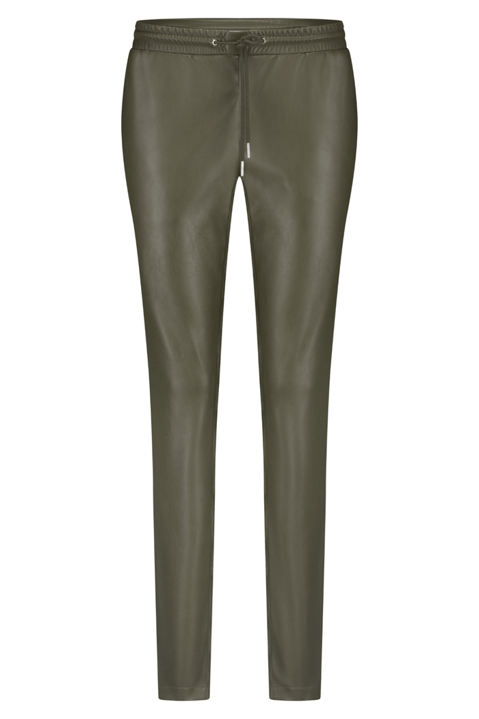 Red Button SRB4730 Tessy Faux Leather Trousers - Khaki - Dotique - Red Button