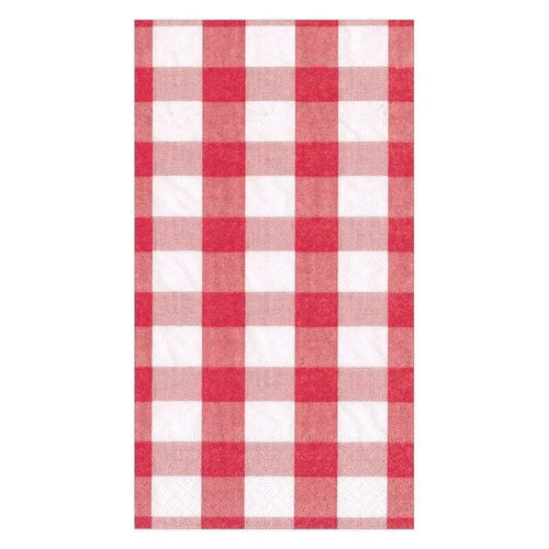 Caspari Party Red Gingham Guest Napkins