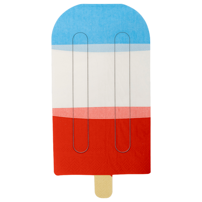 My Mind’s Eye Red White Blue Ice Pop Napkin