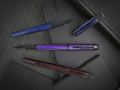 Retro 51 Stealth Lacquer Fountain Pen - Black Cherry