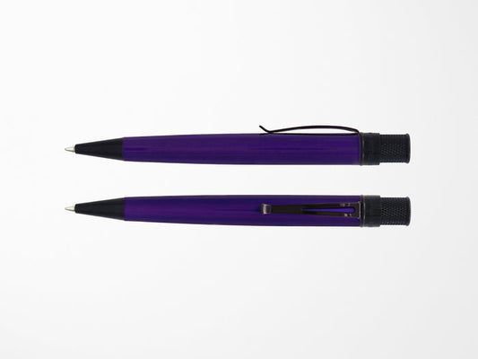 Retro 51 Tornado Rollerball Pen - Stealth Lacquer Midnight Purple