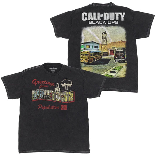 Ripple Junction Call of Duty - Greetings From Nuke Town Print Mineral Wash T-Shirt