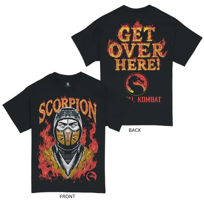 Ripple Junction Mortal Kombat - Scorpion Get Over Here Adult Unisex T-Shirt
