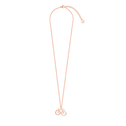 Rose Gold Bike Necklace