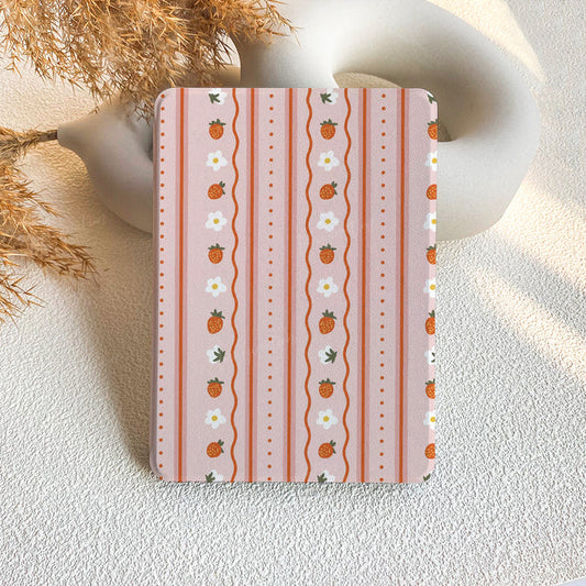 Rosy Lace Stripes | Kindle Case