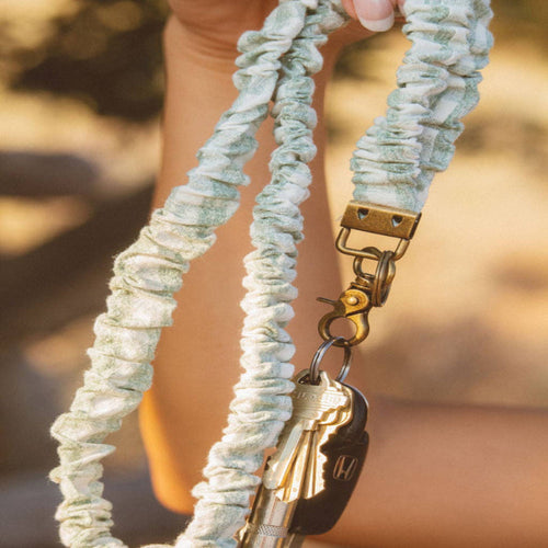 Shop Andi Sage Gingham Lanyard