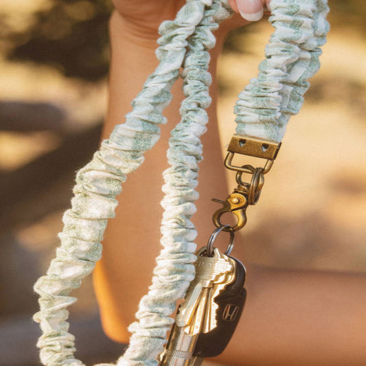 Shop Andi Sage Gingham Lanyard