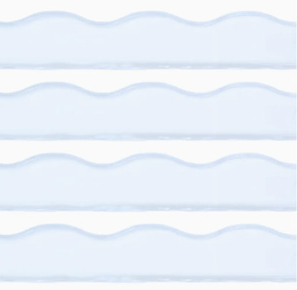 Transparent Wavy-Clear