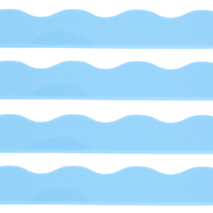 My Fair Mahjong Solid-Wavy-Macaron Blue MAHJONG RACK PUSHER ADD ON-MAGNETIC | Premium Acrylic Set(4)