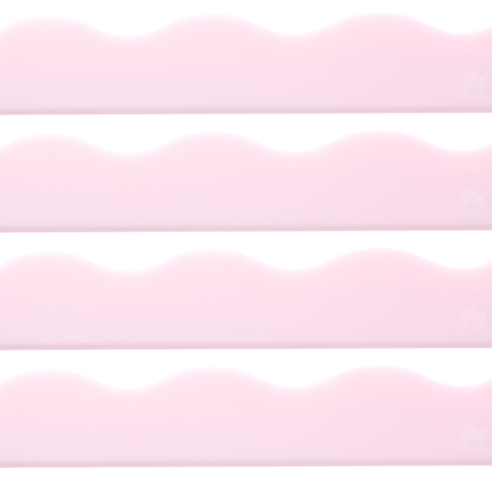 My Fair Mahjong Solid-Wavy-Macaron Pink MAHJONG RACK PUSHER ADD ON-MAGNETIC | Premium Acrylic Set(4)