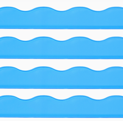 Transparent Wavy-Blue