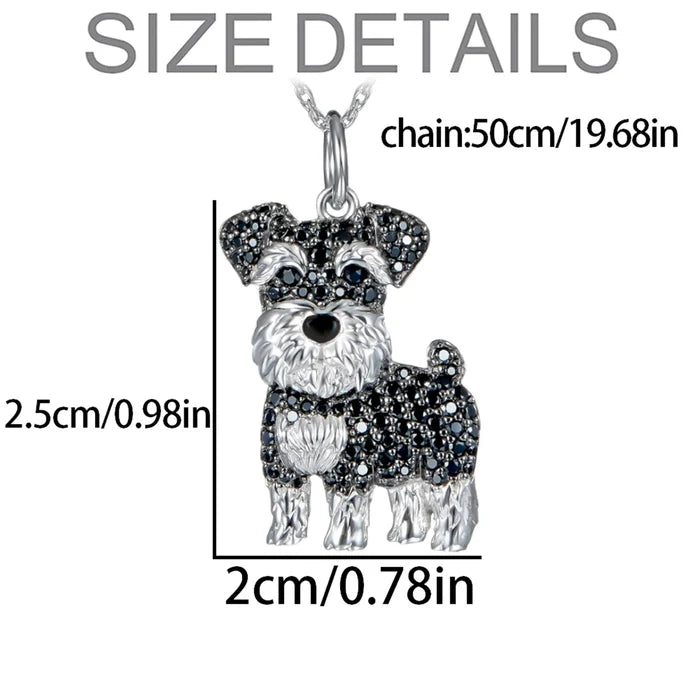 Schnauzer Pendant Necklace