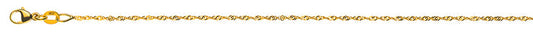 Singapurkette Gelbgold 375/9K - CSI8001