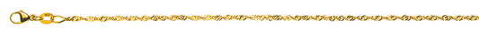 Singapurkette Gelbgold 375/9K - CSI8002