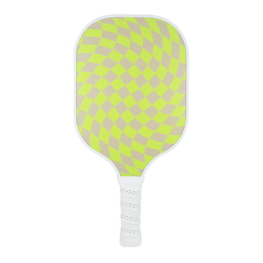 Single Pickleball Paddle - Checkmate Green