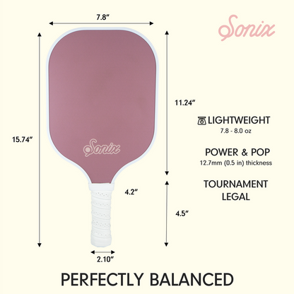 Single Pickleball Paddle - Mauve