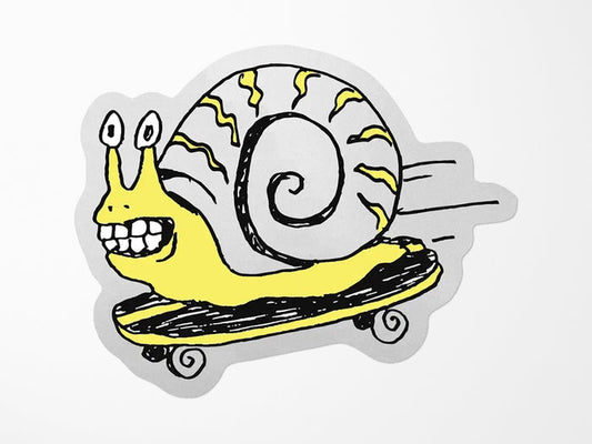 Skater Snail Vinyl Sticker