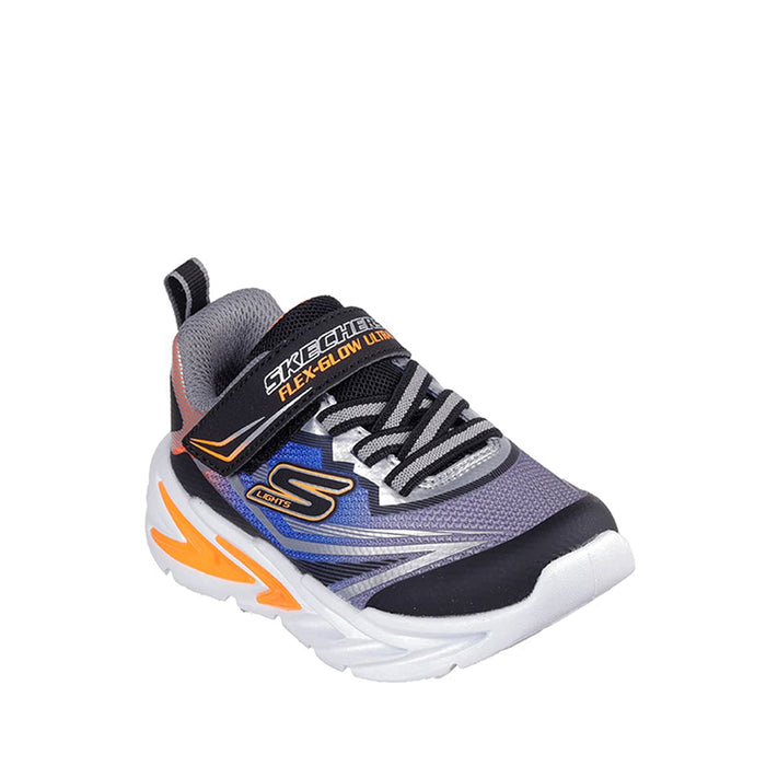 Skechers Flex-Glow 4K Boy's Lifestyle Shoes - Black