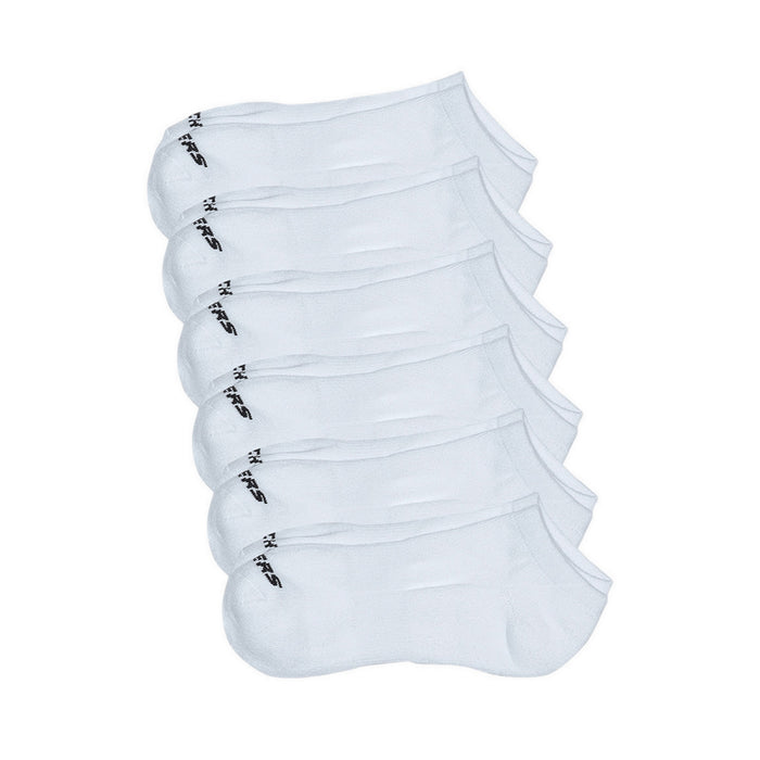 SKECHERS SP 6PK LOW CUT SOCK UNISEX - WHITE