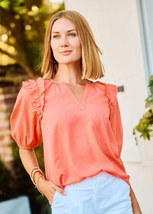 coral Skylar top Mary square