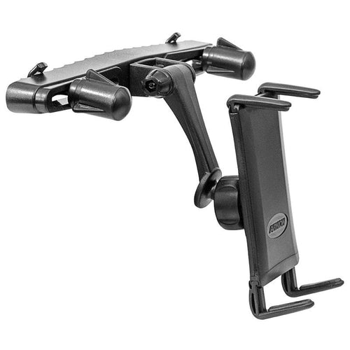 The Slim-Grip® Ultra Car Headrest Mount securely clamps to your car’s headrest, offering adjustable joints for flexible positioning of your iPad, Note, or other tablets and smartphones—ideal for rear seat entertainment.