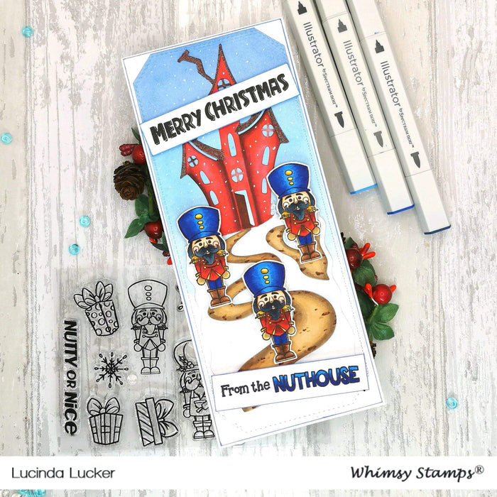 Slimline Hill House Die - Whimsy Stamps