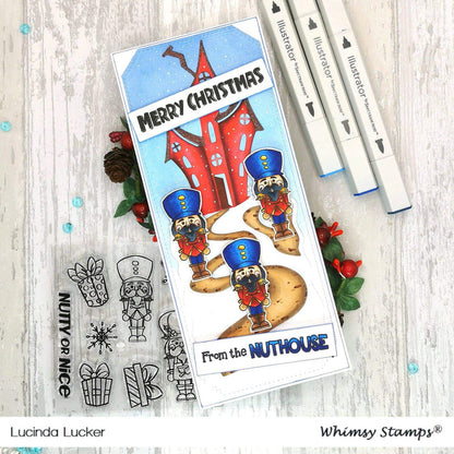 Slimline Hill House Die - Whimsy Stamps