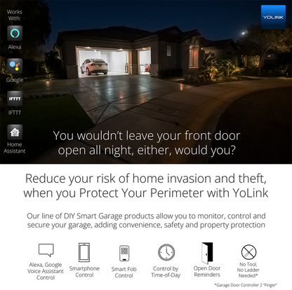 reduce your risk of home invasion and theft, when you protect your perimeter with yolink