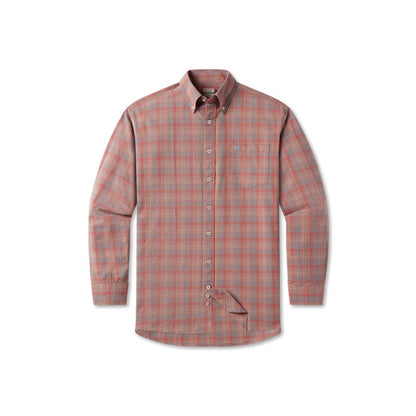 Southern Marsh Holly Ridge Washed Dress Shirt - Burnt Taupe & Sage