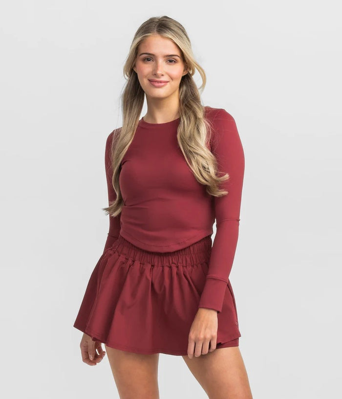 Southern Shirt Co Buttery Soft Performance Top - Crimson