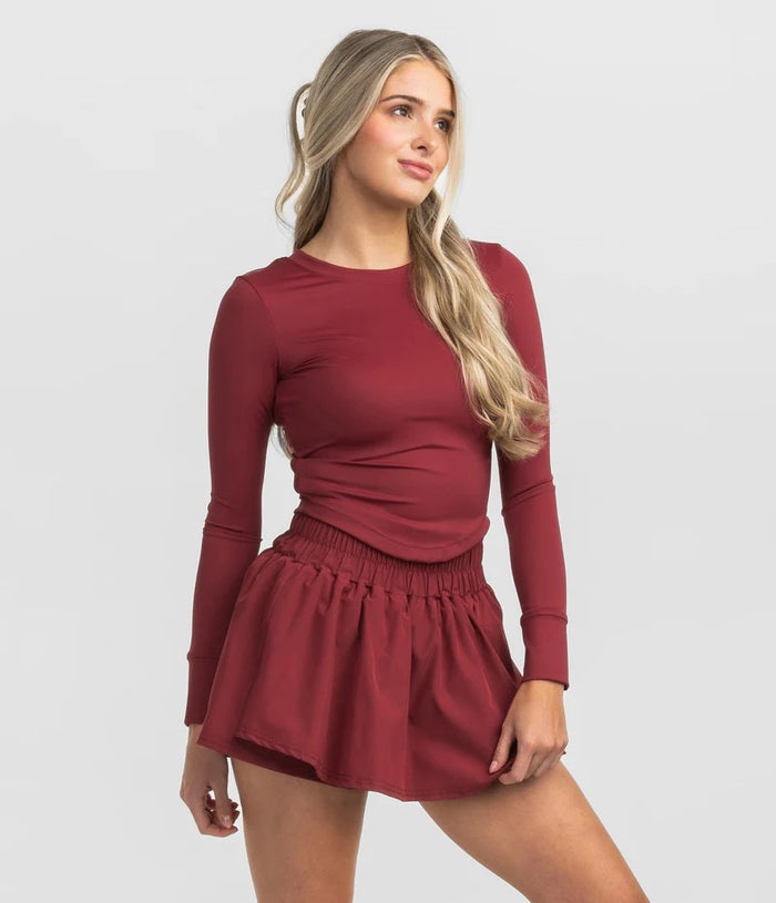 Southern Shirt Co Buttery Soft Performance Top - Crimson